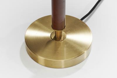  Falkenbergs Belysning Brass and Leather Table lamp by Falkenbergs Belysning Sweden 1960s