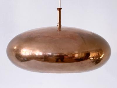  Falkenbergs Belysning Elegant Mid Century Copper Pendant Lamp by Falkenbergs Belysning Sweden 1960s