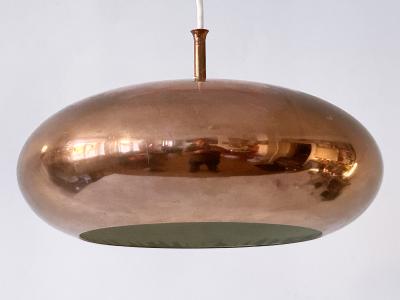  Falkenbergs Belysning Elegant Mid Century Copper Pendant Lamp by Falkenbergs Belysning Sweden 1960s