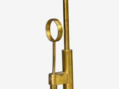  Falkenbergs Belysning Falkenbergs Belysning Adjustable Floor Lamp Brass Bamboo Sweden 1960s