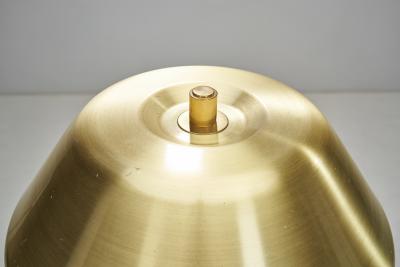  Falkenbergs Belysning Falkenbergs Belysning Brass and Leather Table Lamp Sweden 1960s