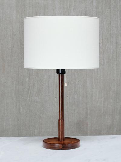  Falkenbergs Belysning Falkenbergs Belysning Rosewood Table Lamp Model 6120 Sweden 1950s