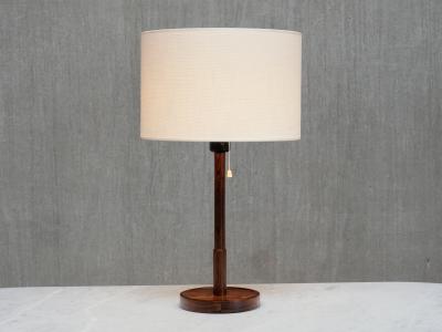  Falkenbergs Belysning Falkenbergs Belysning Rosewood Table Lamp Model 6120 Sweden 1950s