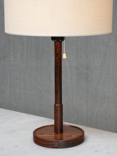  Falkenbergs Belysning Falkenbergs Belysning Rosewood Table Lamp Model 6120 Sweden 1950s