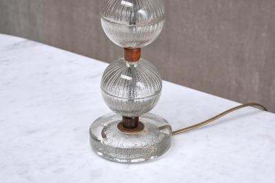  Falkenbergs Belysning Falkenbergs Belysning Table Lamp in Glass Rosewood Sweden 1950s