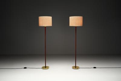  Falkenbergs Belysning Pair of 7054 Floor Lamps by Falkenbergs Belysning Sweden Mid 20th Century