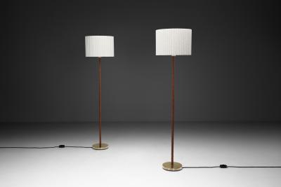  Falkenbergs Belysning Pair of 7054 Floor Lamps by Falkenbergs Belysning Sweden Mid 20th Century