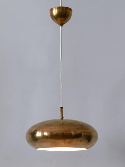  Falkenbergs Belysning Rare Mid Century Modern Brass Pendant Lamp by Falkenbergs Belysning Sweden 1960s