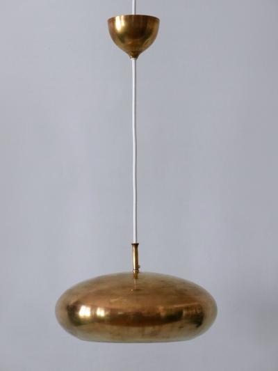  Falkenbergs Belysning Rare Mid Century Modern Brass Pendant Lamp by Falkenbergs Belysning Sweden 1960s