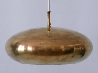  Falkenbergs Belysning Rare Mid Century Modern Brass Pendant Lamp by Falkenbergs Belysning Sweden 1960s