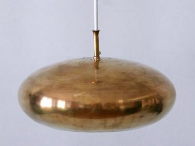  Falkenbergs Belysning Rare Mid Century Modern Brass Pendant Lamp by Falkenbergs Belysning Sweden 1960s