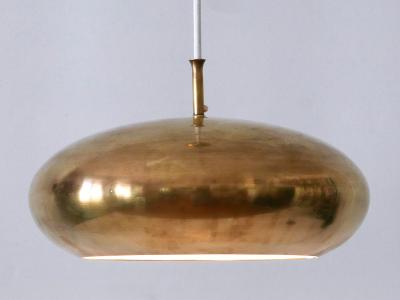  Falkenbergs Belysning Rare Mid Century Modern Brass Pendant Lamp by Falkenbergs Belysning Sweden 1960s