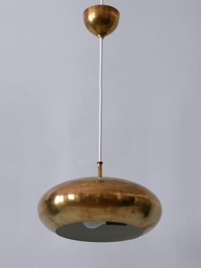  Falkenbergs Belysning Rare Mid Century Modern Brass Pendant Lamp by Falkenbergs Belysning Sweden 1960s