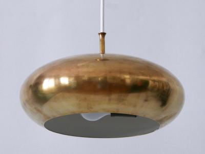  Falkenbergs Belysning Rare Mid Century Modern Brass Pendant Lamp by Falkenbergs Belysning Sweden 1960s