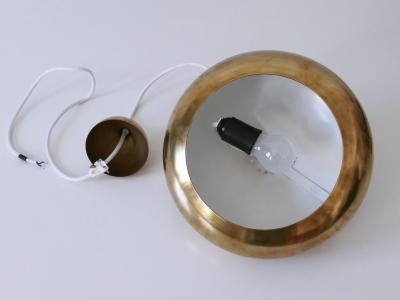  Falkenbergs Belysning Rare Mid Century Modern Brass Pendant Lamp by Falkenbergs Belysning Sweden 1960s
