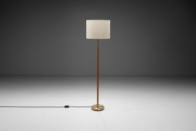  Falkenbergs Belysning Swedish Wood Floor Lamp by Falkenbergs Belysning Sweden Mid 20th Century