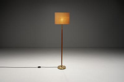  Falkenbergs Belysning Swedish Wood Floor Lamp by Falkenbergs Belysning Sweden Mid 20th Century