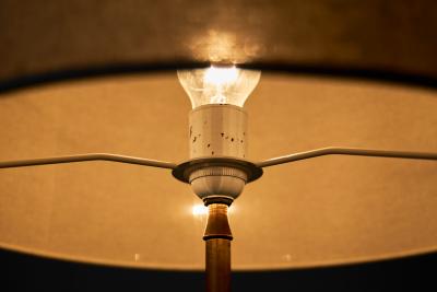  Falkenbergs Belysning Swedish Wood Floor Lamp by Falkenbergs Belysning Sweden Mid 20th Century