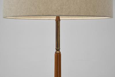  Falkenbergs Belysning Swedish Wood Floor Lamp by Falkenbergs Belysning Sweden Mid 20th Century