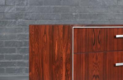  Falster Danish Modern Rosewood Dresser w Steel Accents by Falster