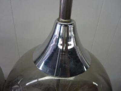  Fantasia Light Sexy Pair Of 1970s Chrome Fiber Optic Globe Lamps Mid century Modern