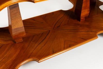  Fantoni Large Display Cabinet in Wood and Lacquer attr to Fantoni Italy 1950s