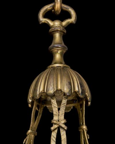  Faraday Sons A PAIR OF EARLY 20TH CENTURY GILT BRONZE BOWL LIGHTS BY FARADAY SON