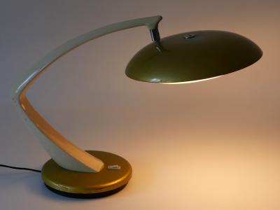  Fase Mid Century Modern Desk Light or Table Lamp Boomerang 64 by Fase Spain 1960s