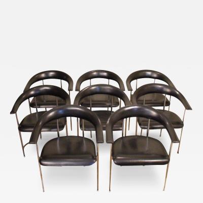  Fasem Eight Italian Fasem P40 Armchairs by Giancarlo Vegni Gianfranco Gualtierotti