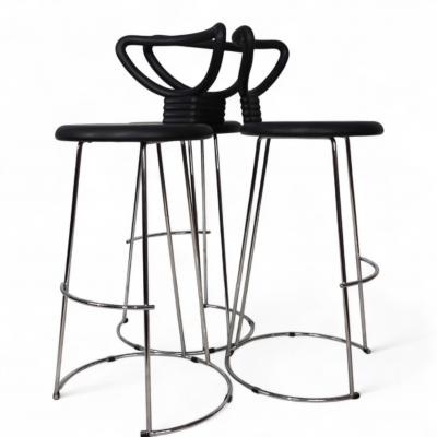  Fasem Fasem Italia 3 piece set of postmodern bar stools by Nobu Tanigawa 1990