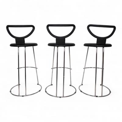  Fasem Fasem Italia 3 piece set of postmodern bar stools by Nobu Tanigawa 1990