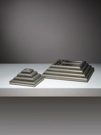  Fede Cheti Set of Eight Stackable Trays by Bonetti and Gerra Fede Cheti