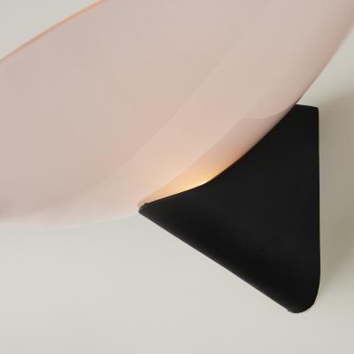  Federico de Majo Soft pink Italian Murano glass Teo wall lights signed by Federico De Majo