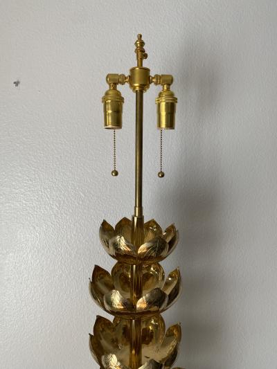  Feldman Lighting Co Brass Lotus Lamp