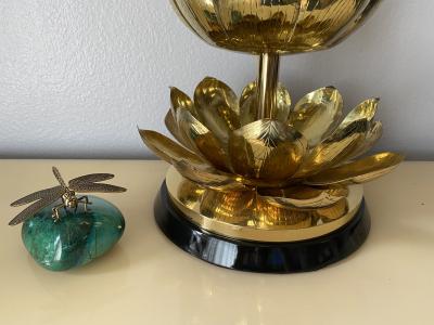  Feldman Lighting Co Brass Lotus Lamp