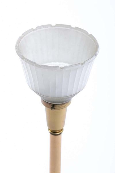  Feldman Lighting Co Feldman White Capiz Shell and Brass Table Lamp circa 1960