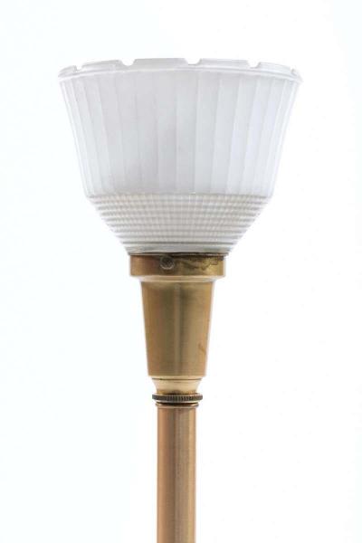  Feldman Lighting Co Feldman White Capiz Shell and Brass Table Lamp circa 1960