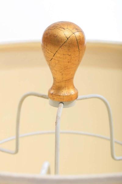  Feldman Lighting Co Feldman White Capiz Shell and Brass Table Lamp circa 1960