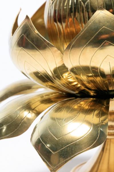  Feldman Lighting Co Large Centerpiece Lotus Candle Holders Pair Available