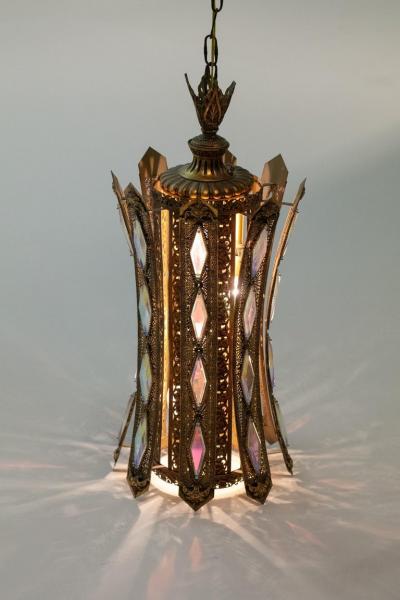  Feldman Lighting Co Large Pair of Moroccan Style Lantern Pendant Lights by Feldman Lighting c 1960