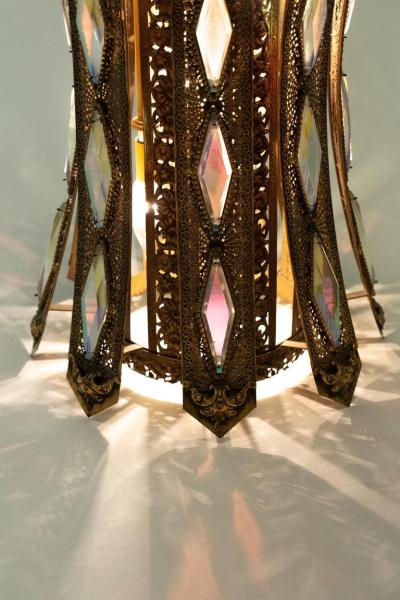  Feldman Lighting Co Large Pair of Moroccan Style Lantern Pendant Lights by Feldman Lighting c 1960