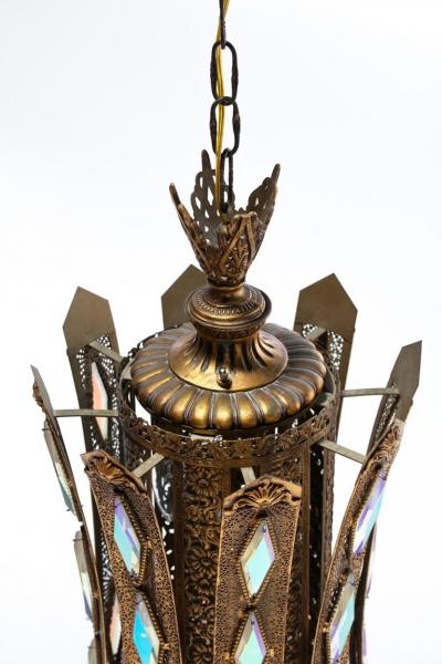  Feldman Lighting Co Large Pair of Moroccan Style Lantern Pendant Lights by Feldman Lighting c 1960