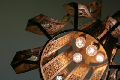  Feldman Lighting Co Large Pair of Moroccan Style Lantern Pendant Lights by Feldman Lighting c 1960