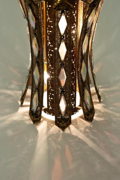  Feldman Lighting Co Large Pair of Moroccan Style Lantern Pendant Lights by Feldman Lighting c 1960