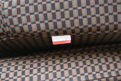 Felicerossi Felicerossi Tan and Dark Brown Asymmetrical Loveseat Settee