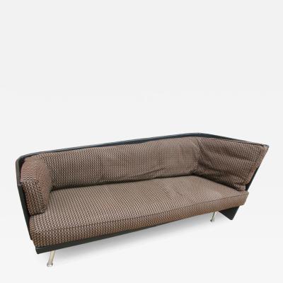 Felicerossi Felicerossi Tan and Dark Brown Asymmetrical Loveseat Settee