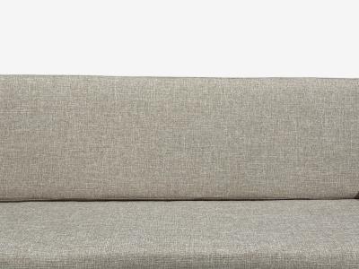  Ficks Reed Ficks Reed Three Seater Sofa Bamboo Cane Beige Tweed USA 1950s