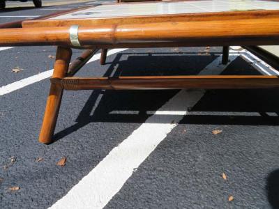  Ficks Reed Rare Ficks Reed Rattan Tile Square Coffee Table John Wisner