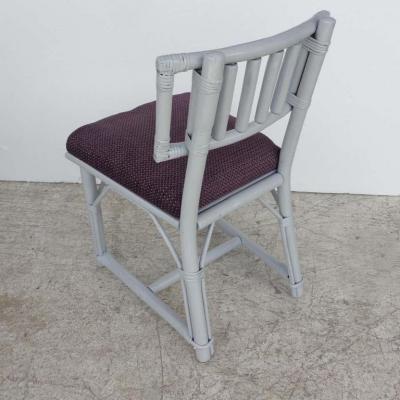  Ficks Reed Set of 5 Ficks Reed Bamboo Chairs by John Wisner