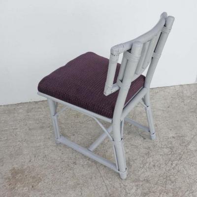  Ficks Reed Set of 5 Ficks Reed Bamboo Chairs by John Wisner